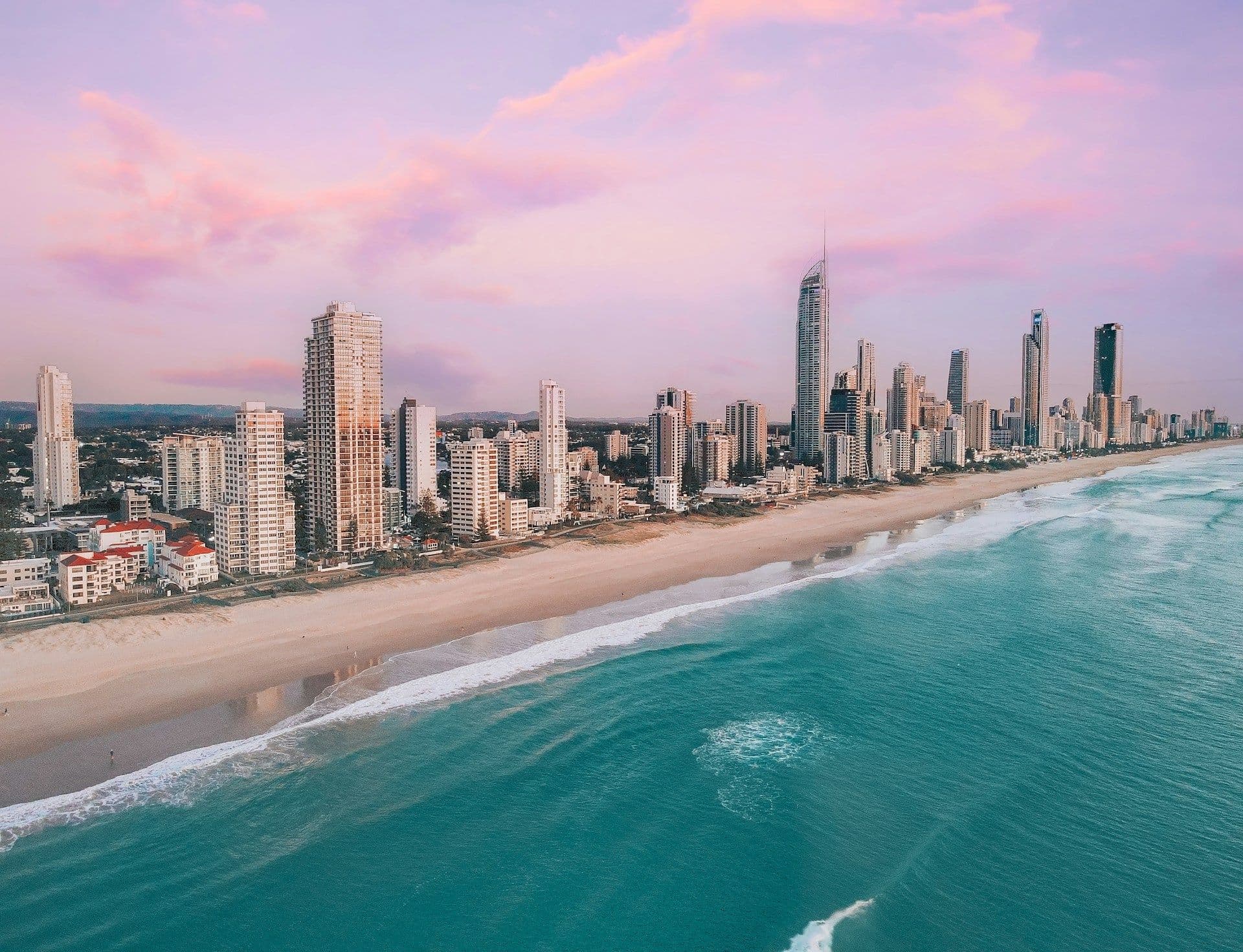 Gold Coast skyline at dusk